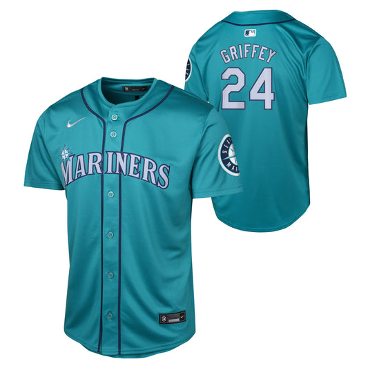 Youth Ken Griffey Jr. Seattle Mariners NIKE Teal Alternate Limited Replica Jersey Official Team Jersey Sports Fan Apparel Official MLB Team Jersey Bas