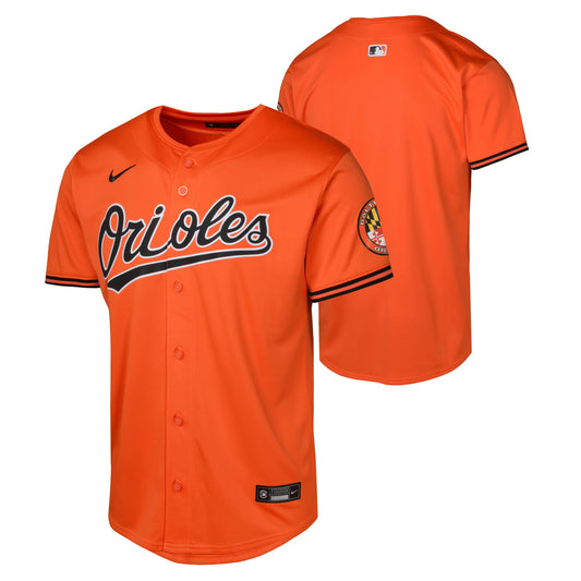 Youth Baltimore Orioles NIKE Orange Alternate Blank Limited Replica Jersey Official Team Jersey Sports Fan Apparel Official MLB Team Jersey Baseball F