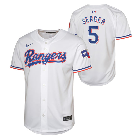Youth Cory Seager Texas Rangers NIKE White Home Limited Replica Jersey Official Team Jersey Sports Fan Apparel Official MLB Team Jersey Baseball Fan A