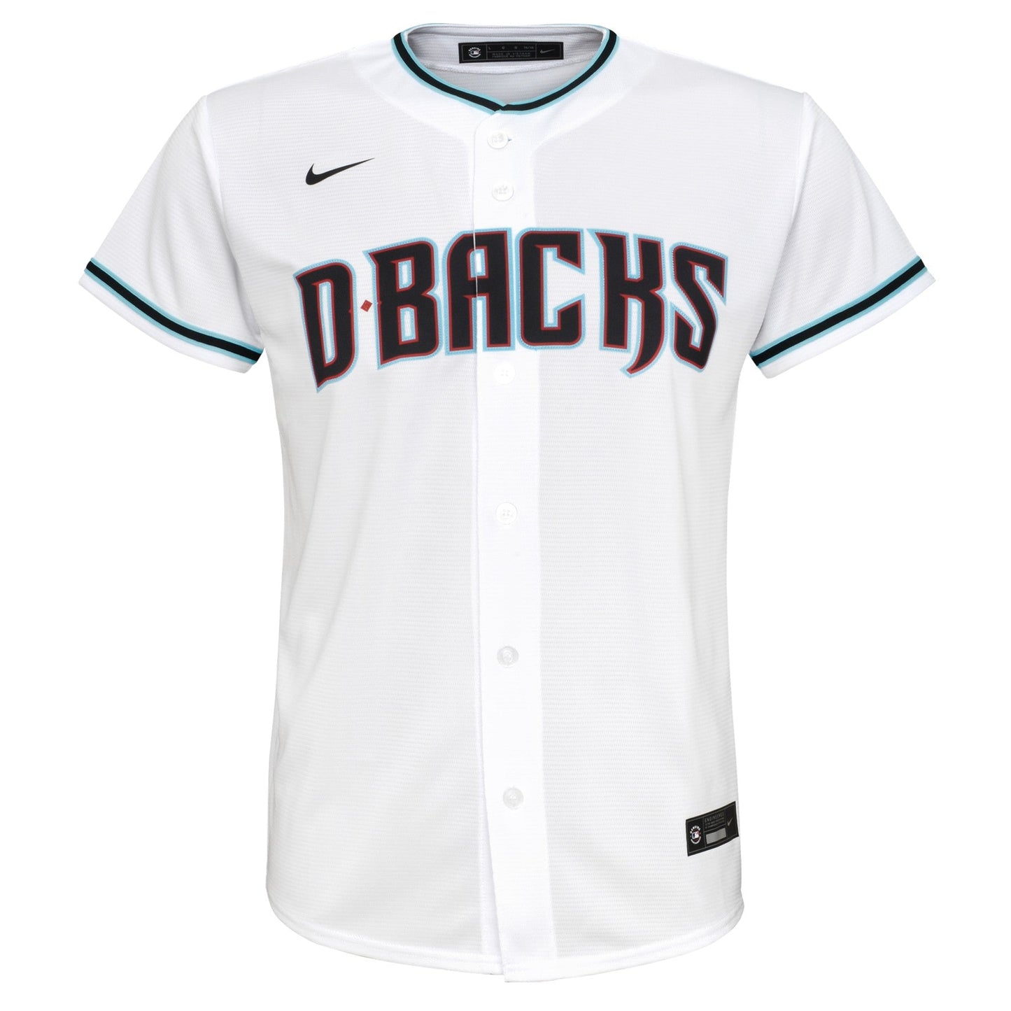 Youth Corbin Carroll Arizona Diamondbacks White Home Replica NIKE Screen Print Jersey Official Team Jersey Sports Fan Apparel Official MLB Team Jersey