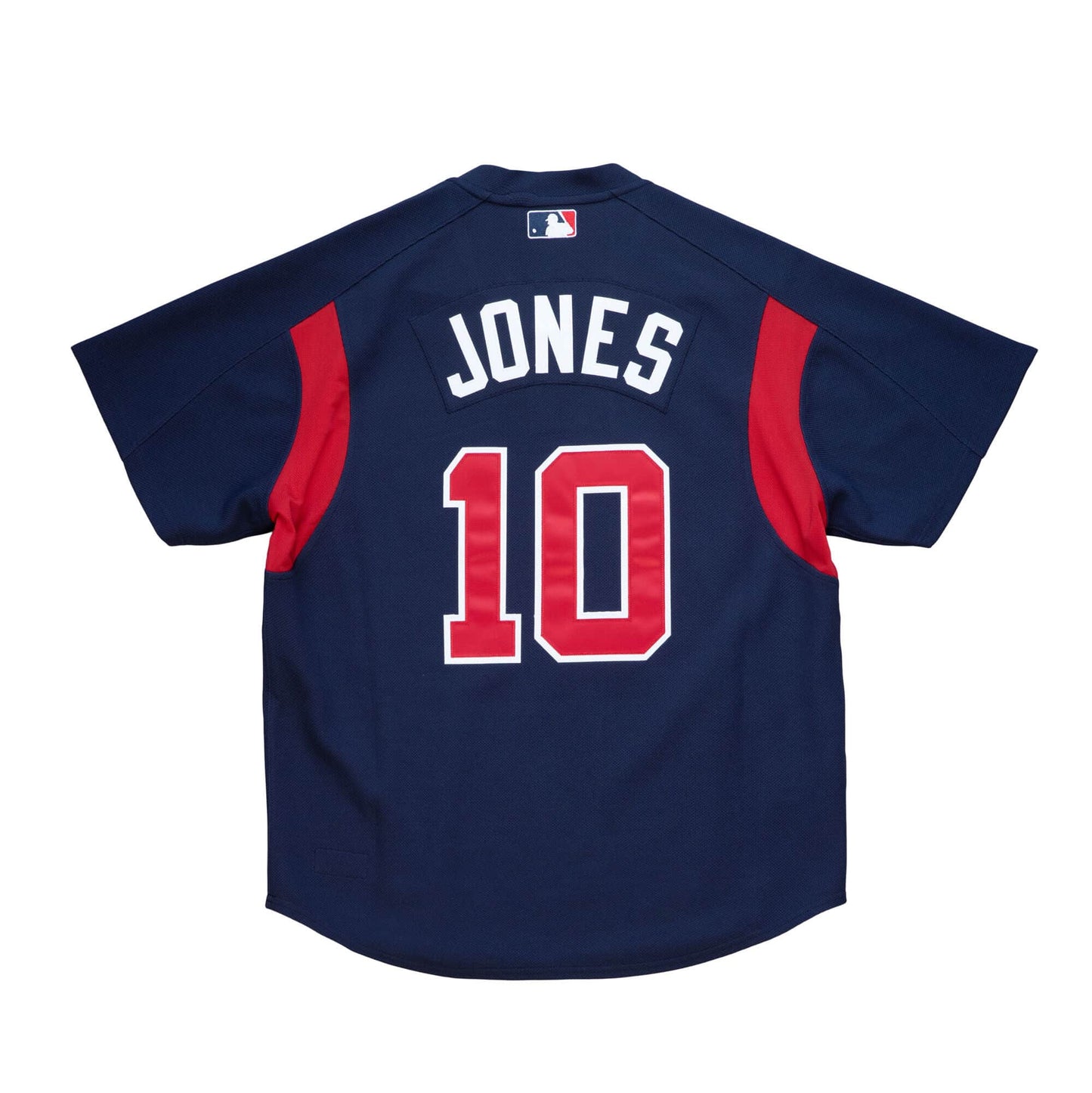 Men's Atlanta Braves Chipper Jones 2003 Mitchell & Ness Navy Cooperstown Batting Practice Jersey Official Team Jersey Sports Fan Apparel Official MLB