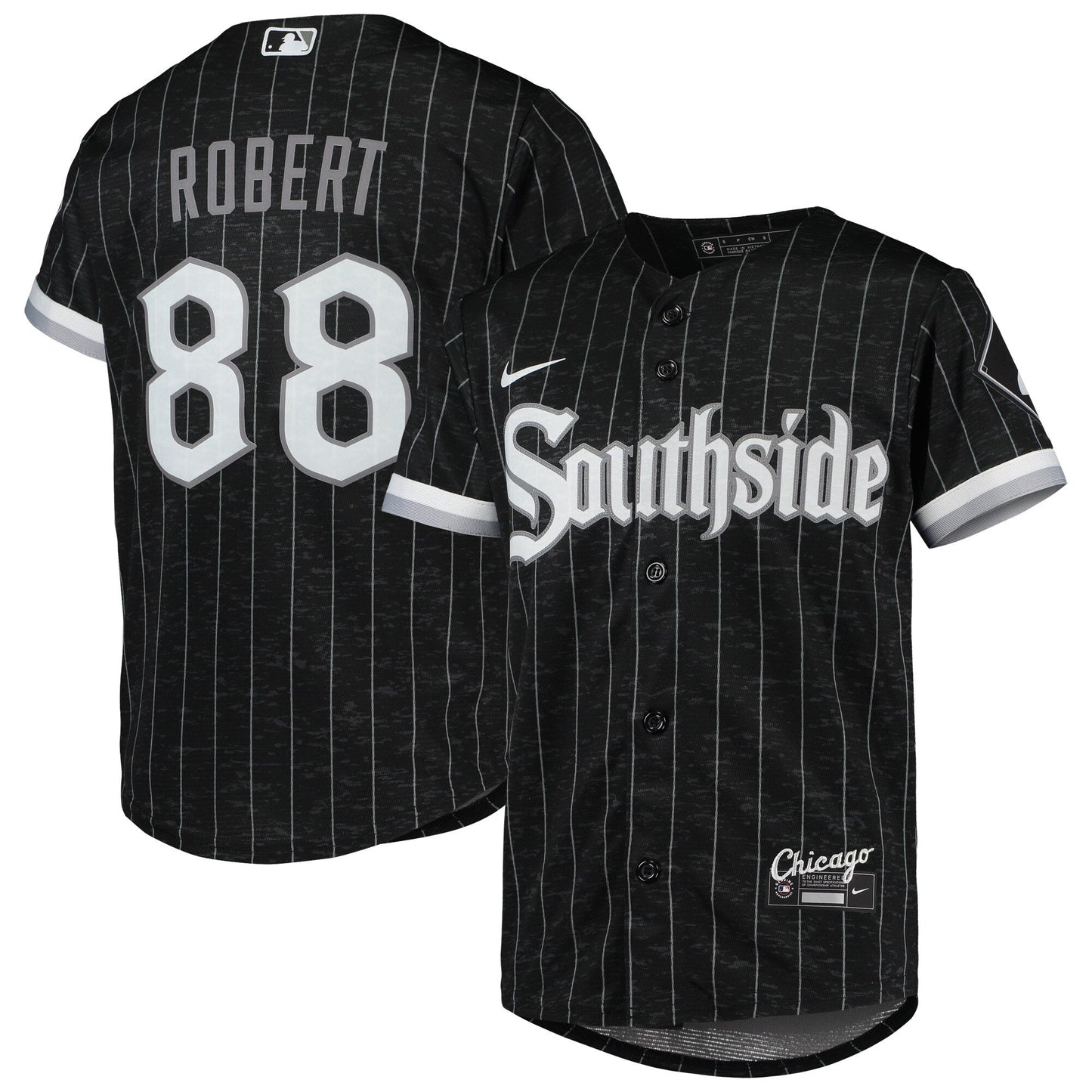 Youth Chicago White Sox Luis Robert Nike Black/Anthracite City Connect Replica Player Jersey Official Team Jersey Sports Fan Apparel Official MLB Team