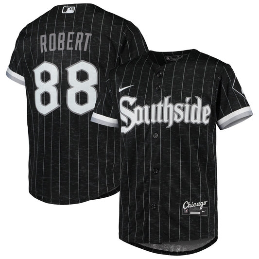 Youth Chicago White Sox Luis Robert Nike Black/Anthracite City Connect Replica Player Jersey Official Team Jersey Sports Fan Apparel Official MLB Team