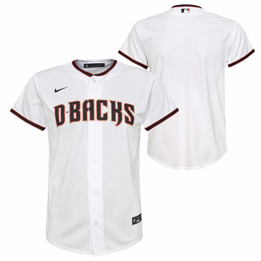 Youth Nike Arizona Diamondbacks Home White Replica Jersey Official Team Jersey Sports Fan Apparel Official MLB Team Jersey Baseball Fan Apparel