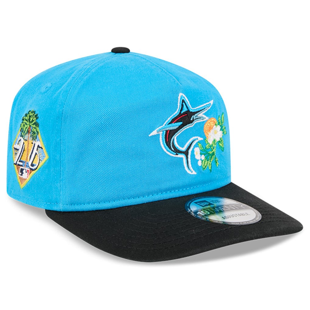 Miami Marlins MLB 19Twenty Spring Training New Era Blue/Black Official Team Hat Sports Fan Cap Official MLB Team Hat Baseball Fan Cap