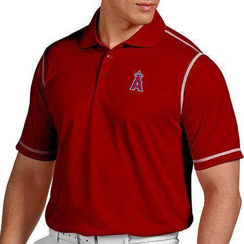 Antigua Men's Los Angeles Angels of Anaheim Icon Performance Polo Official Sports Fan Gear MLB Fan Gear Popular Style