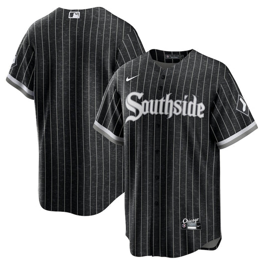 Men's Chicago White Sox Nike Black Southside City Connect Replica Jersey Official Team Jersey Sports Fan Apparel Official MLB Team Jersey Baseball Fan