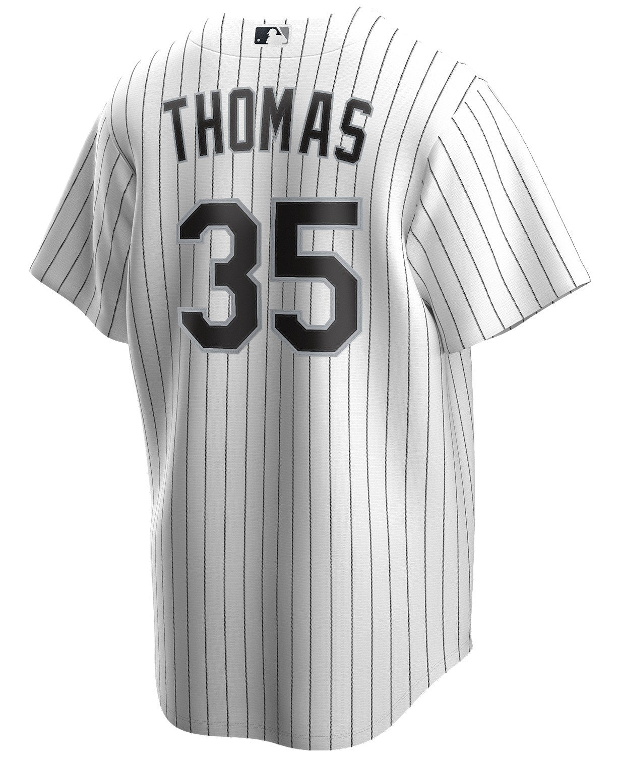 NIKE Men's Frank Thomas Chicago White Sox White Home Premium Twill Replica Jersey Official Team Jersey Sports Fan Apparel Official MLB Team Jersey Bas