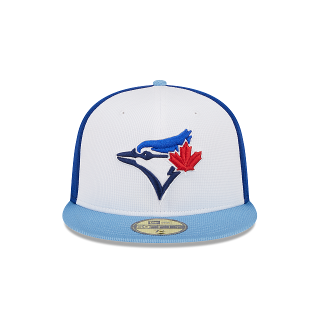 Toronto Blue Jays New Era White/Blue 2024 Spring Training 59FIFTY Fitted Hat Official Team Hat Sports Fan Cap Official MLB Team Hat Baseball Fan Cap