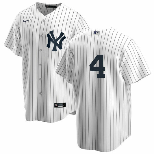 Men's Nike Lou Gehrig #4 White New York Yankees Home Official Replica Player Jersey Official Team Jersey Sports Fan Apparel Official MLB Team Jersey B