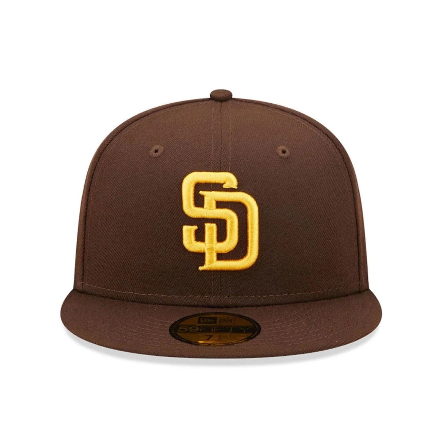 San Diego Padres MLB AC Perf 59FIFTY Fitted New Era Brown/Gold Official Team Hat Sports Fan Cap Official MLB Team Hat Baseball Fan Cap