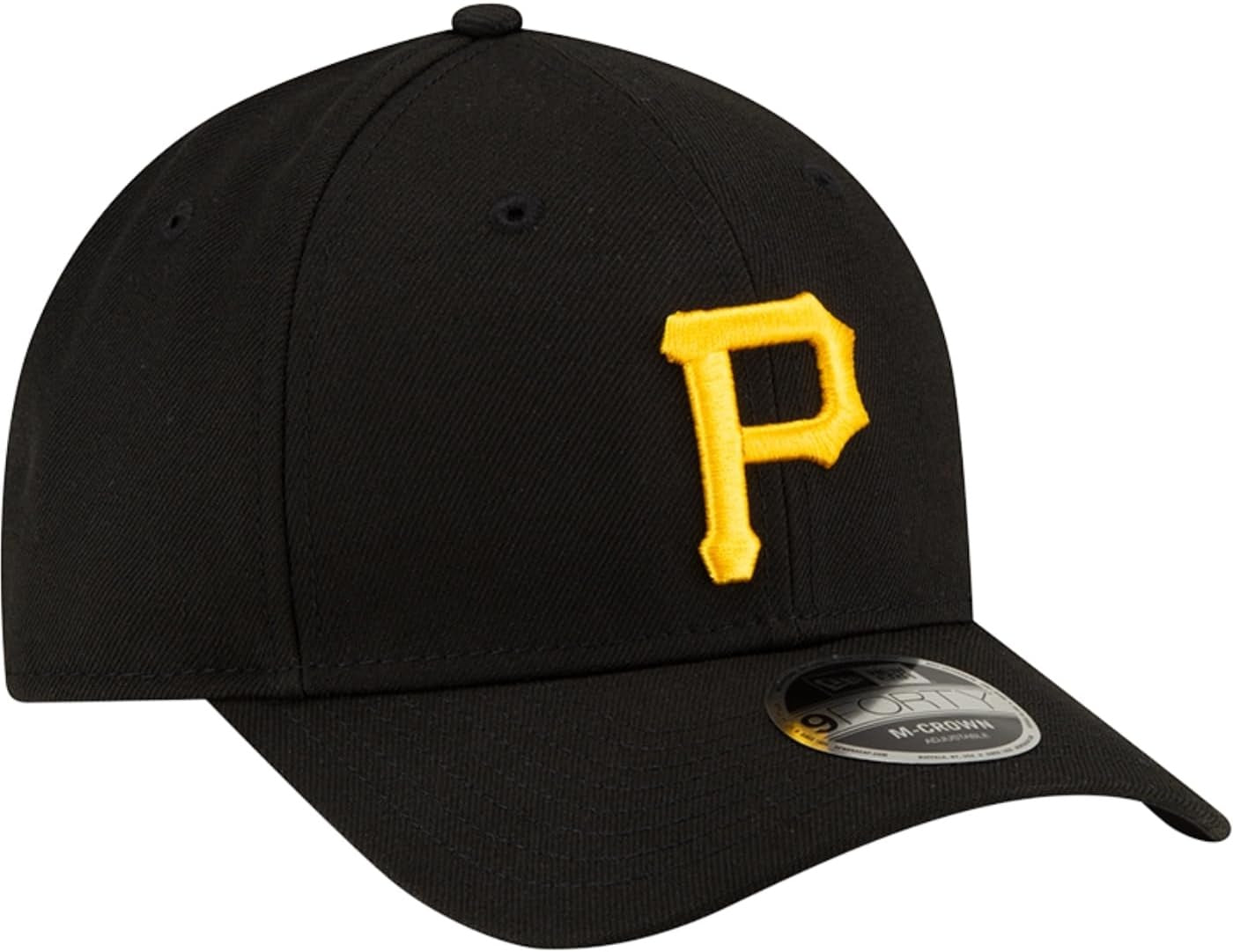 Pittsburgh Pirates MLB 9FORTY M Crown Snapback New Era Black/Yellow Official Team Hat Sports Fan Cap Official MLB Team Hat Baseball Fan Cap