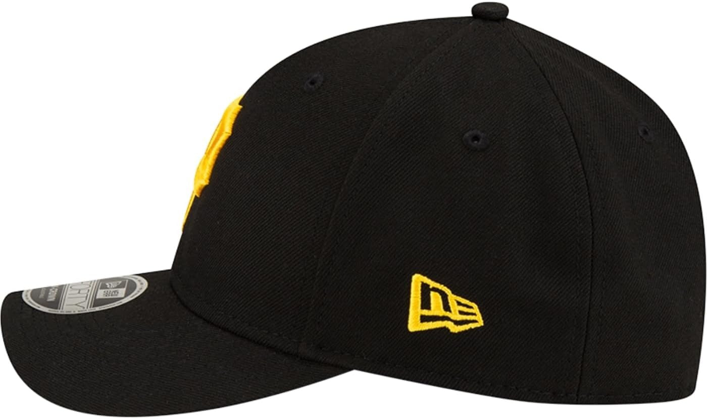 Pittsburgh Pirates MLB 9FORTY M Crown Snapback New Era Black/Yellow Official Team Hat Sports Fan Cap Official MLB Team Hat Baseball Fan Cap