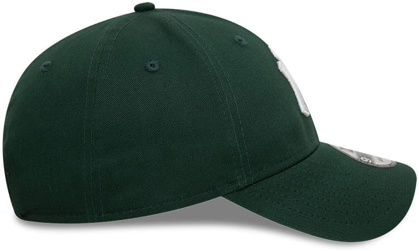 New York Yankees MLB League Essential 9FORTY Strapback New Era Dark Green/White Official Team Hat Sports Fan Cap Official MLB Team Hat Baseball Fan Ca