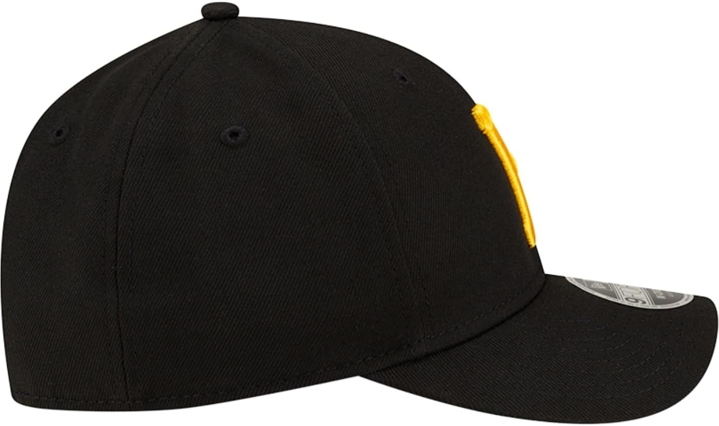 Pittsburgh Pirates MLB 9FORTY M Crown Snapback New Era Black/Yellow Official Team Hat Sports Fan Cap Official MLB Team Hat Baseball Fan Cap