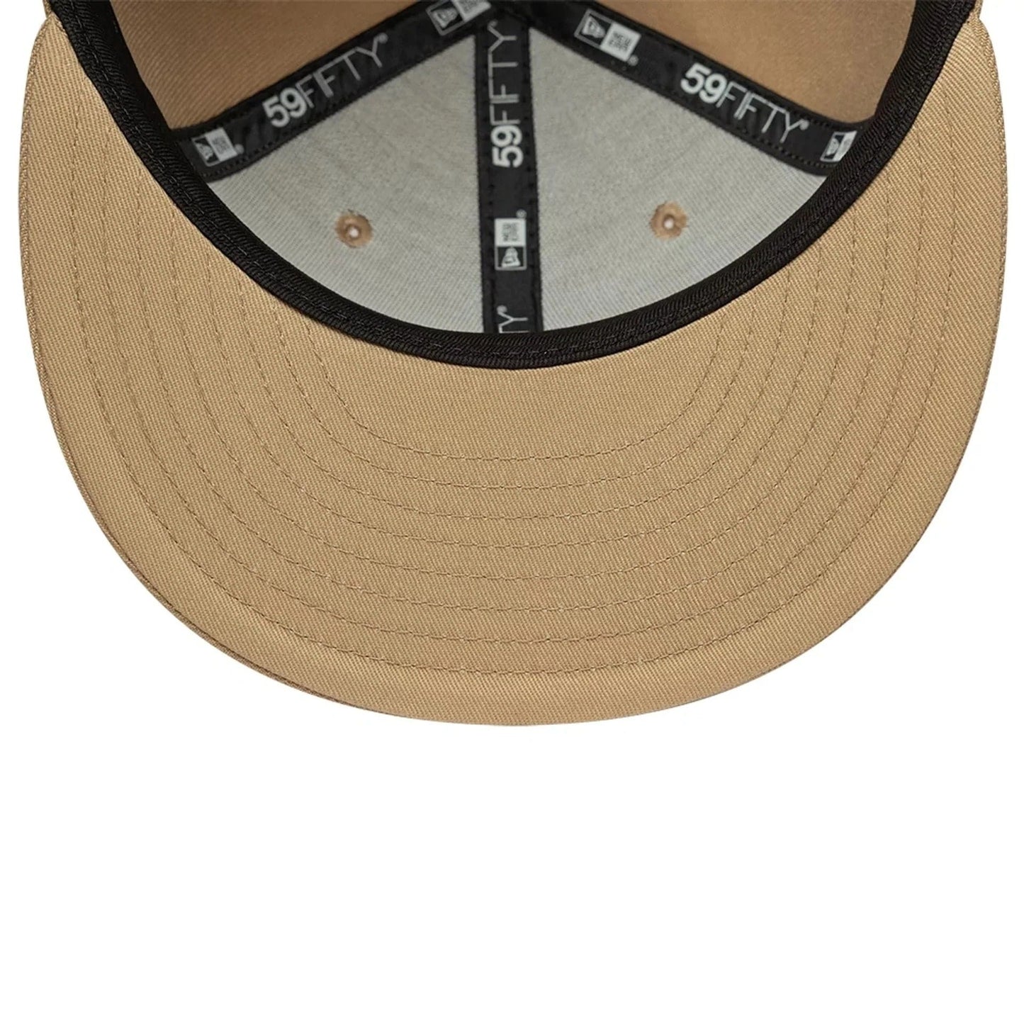 New York Yankees MLB League Essential 59FIFTY Fitted Cap New Era Beige/White Official Team Hat Sports Fan Cap Official MLB Team Hat Baseball Fan Cap