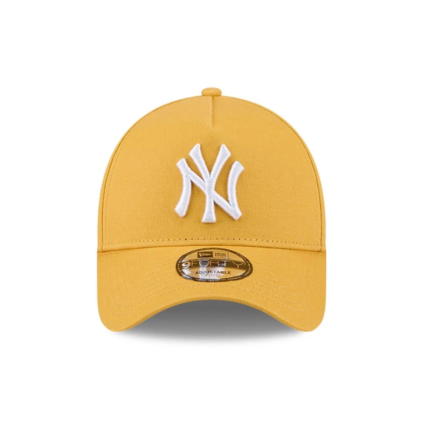 New York Yankees MLB Script A-Frame Snapback New Era Yellow Official Sports Fan Gear MLB Fan Gear Popular Style