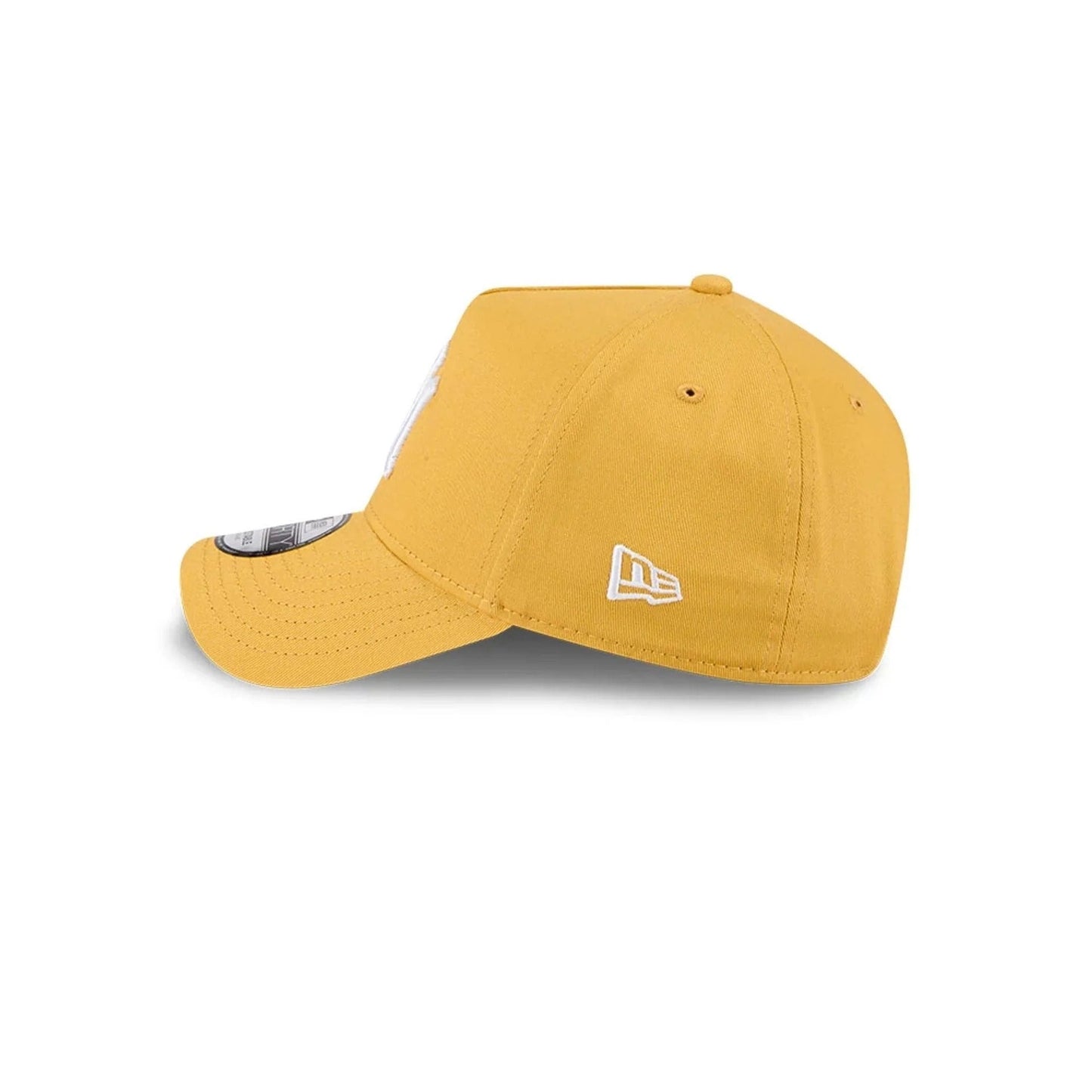 New York Yankees MLB Script A-Frame Snapback New Era Yellow Official Sports Fan Gear MLB Fan Gear Popular Style