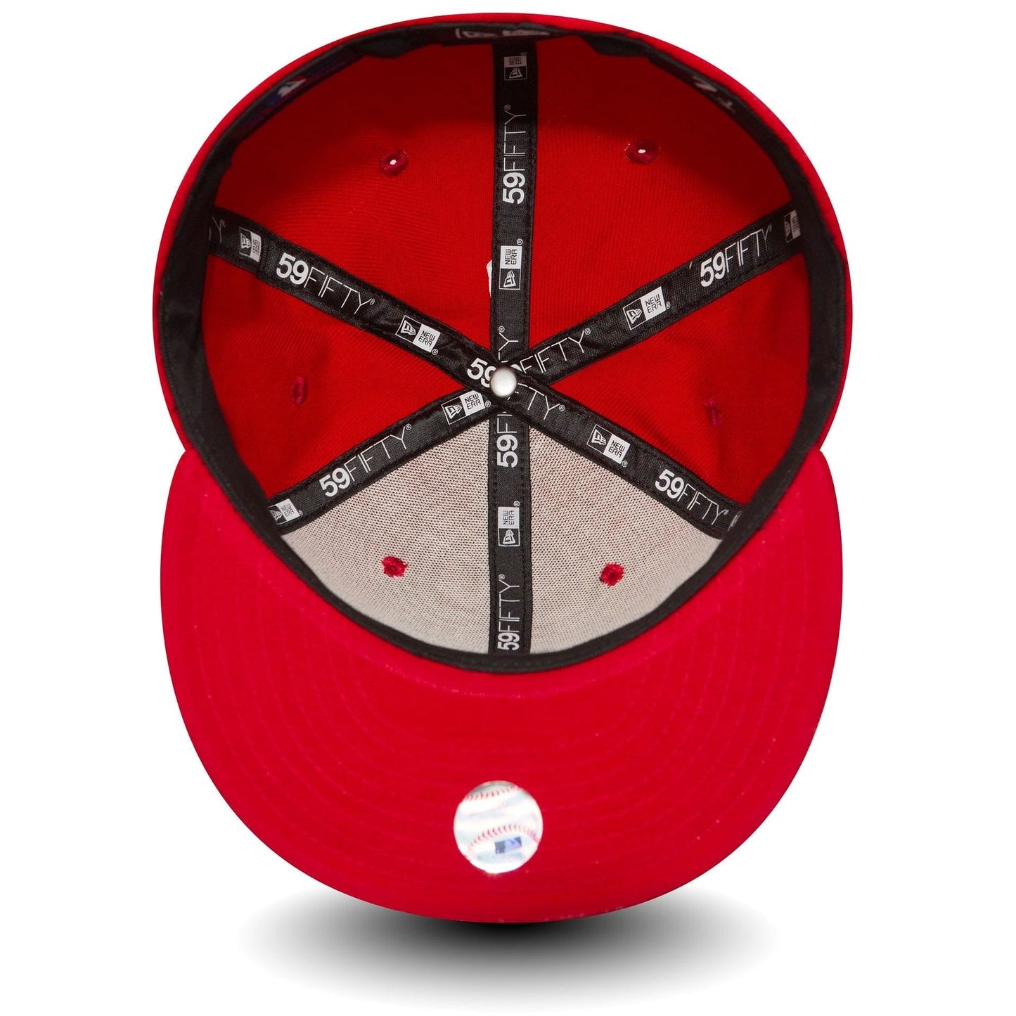 Los Angeles Dodgers MLB League Essential 59FIFTY Fitted New Era Red/White Official Team Hat Sports Fan Cap Official MLB Team Hat Baseball Fan Cap
