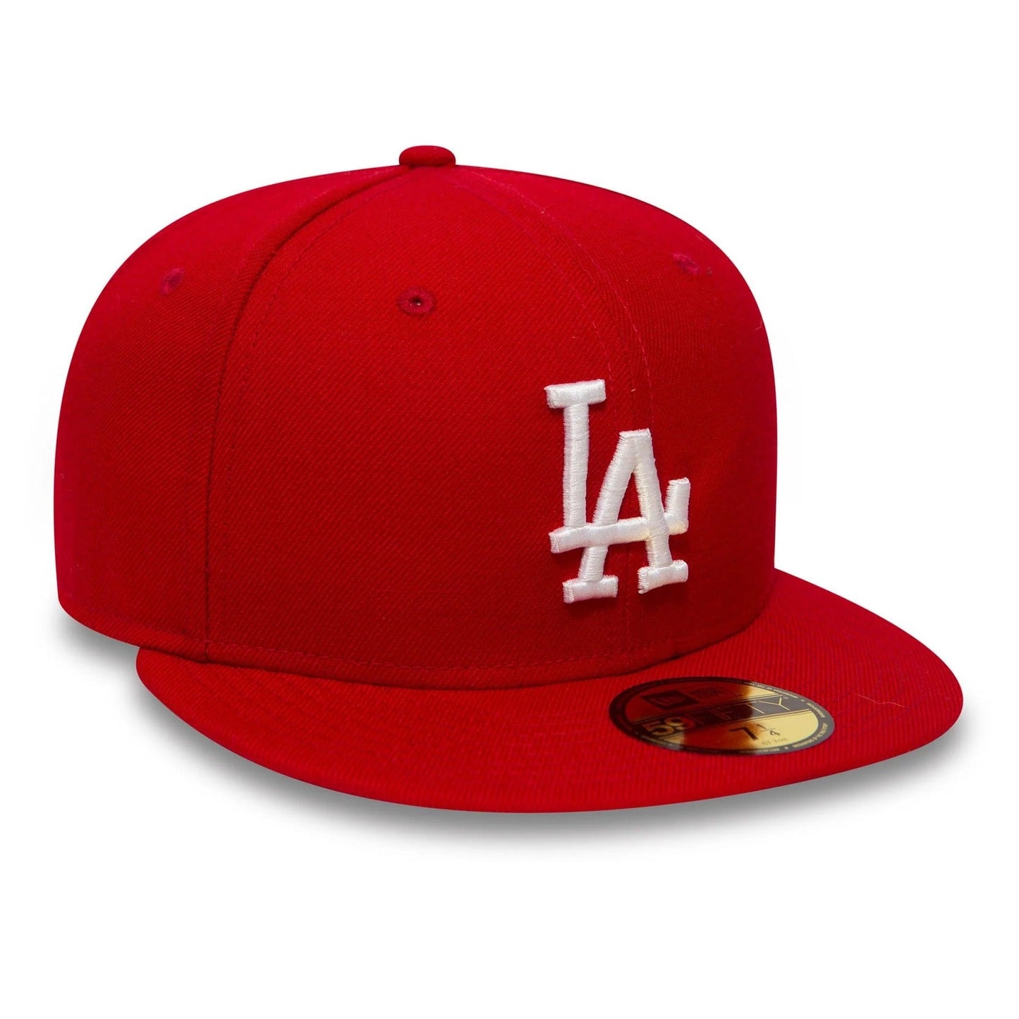 Los Angeles Dodgers MLB League Essential 59FIFTY Fitted New Era Red/White Official Team Hat Sports Fan Cap Official MLB Team Hat Baseball Fan Cap
