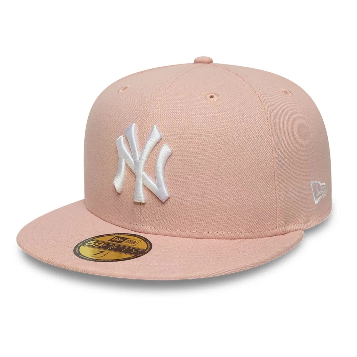 New York Yankees MLB League Essential 59FIFTY Fitted Cap New Era Pink/White Official Team Hat Sports Fan Cap Official MLB Team Hat Baseball Fan Cap