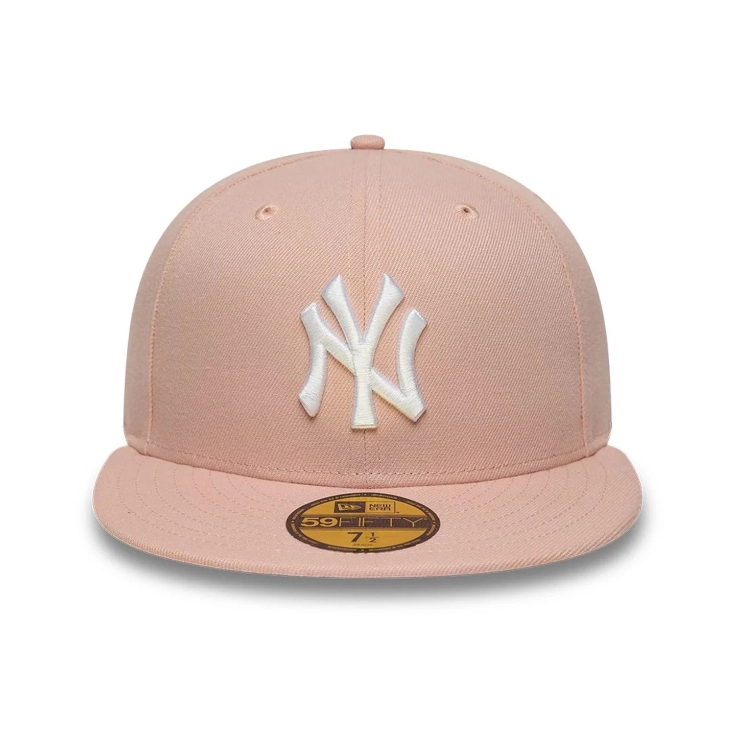 New York Yankees MLB League Essential 59FIFTY Fitted Cap New Era Pink/White Official Team Hat Sports Fan Cap Official MLB Team Hat Baseball Fan Cap