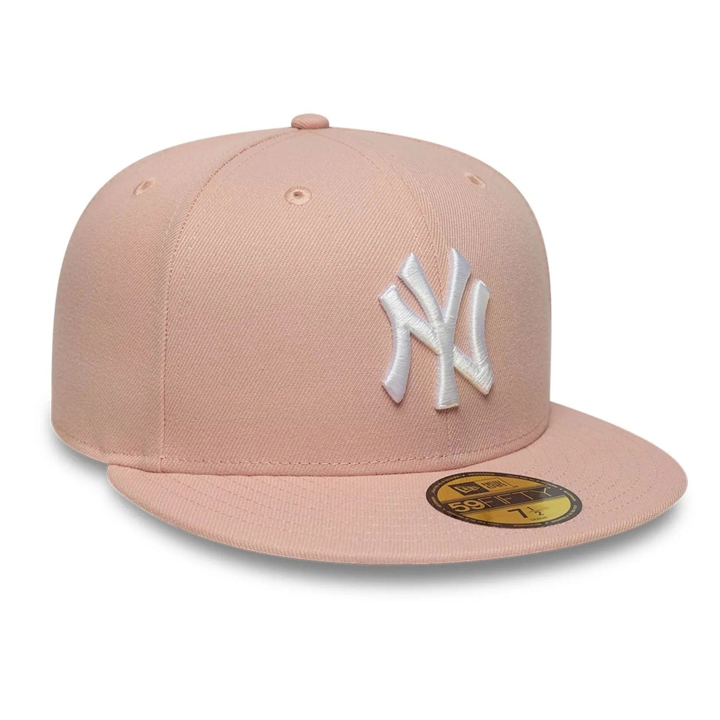 New York Yankees MLB League Essential 59FIFTY Fitted Cap New Era Pink/White Official Team Hat Sports Fan Cap Official MLB Team Hat Baseball Fan Cap