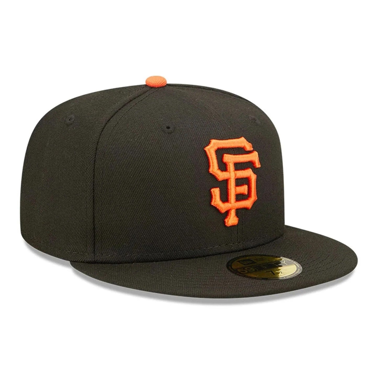 San Francisco Giants MLB AC Perf 59FIFTY Fitted New Era Black/Orange Official Team Hat Sports Fan Cap Official MLB Team Hat Baseball Fan Cap