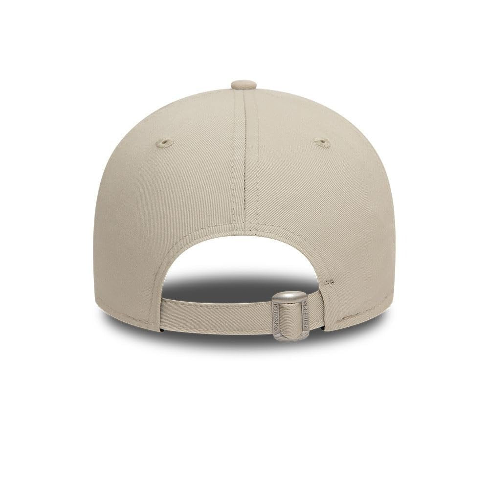 New York Yankees MLB League Essential 9FORTY Strapback New Era Stone/White Official Team Hat Sports Fan Cap Official MLB Team Hat Baseball Fan Cap