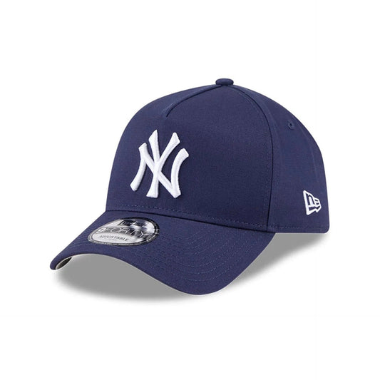 New York Yankees MLB Script A-Frame Snapback New Era Navy Official Sports Fan Gear MLB Fan Gear Popular Style