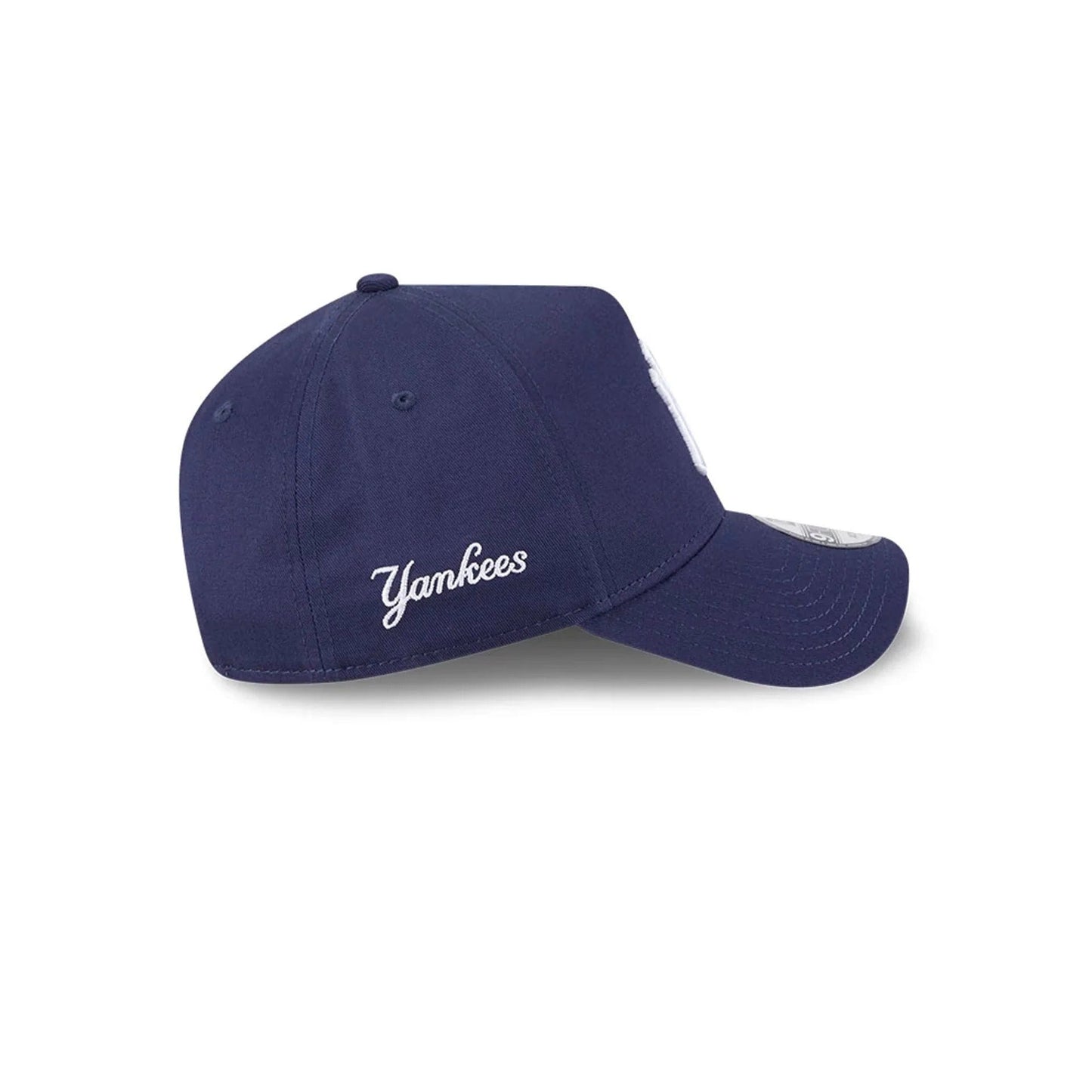 New York Yankees MLB Script A-Frame Snapback New Era Navy Official Sports Fan Gear MLB Fan Gear Popular Style