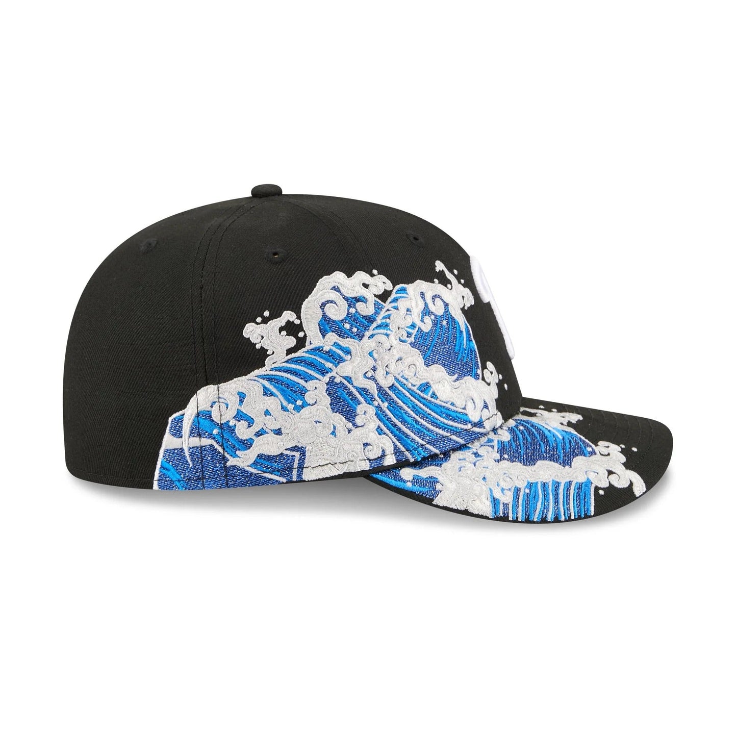 Philadelphia Phillies MLB Waves 59FIFTY Fitted New Era Black/White Official Team Hat Sports Fan Cap Official MLB Team Hat Baseball Fan Cap