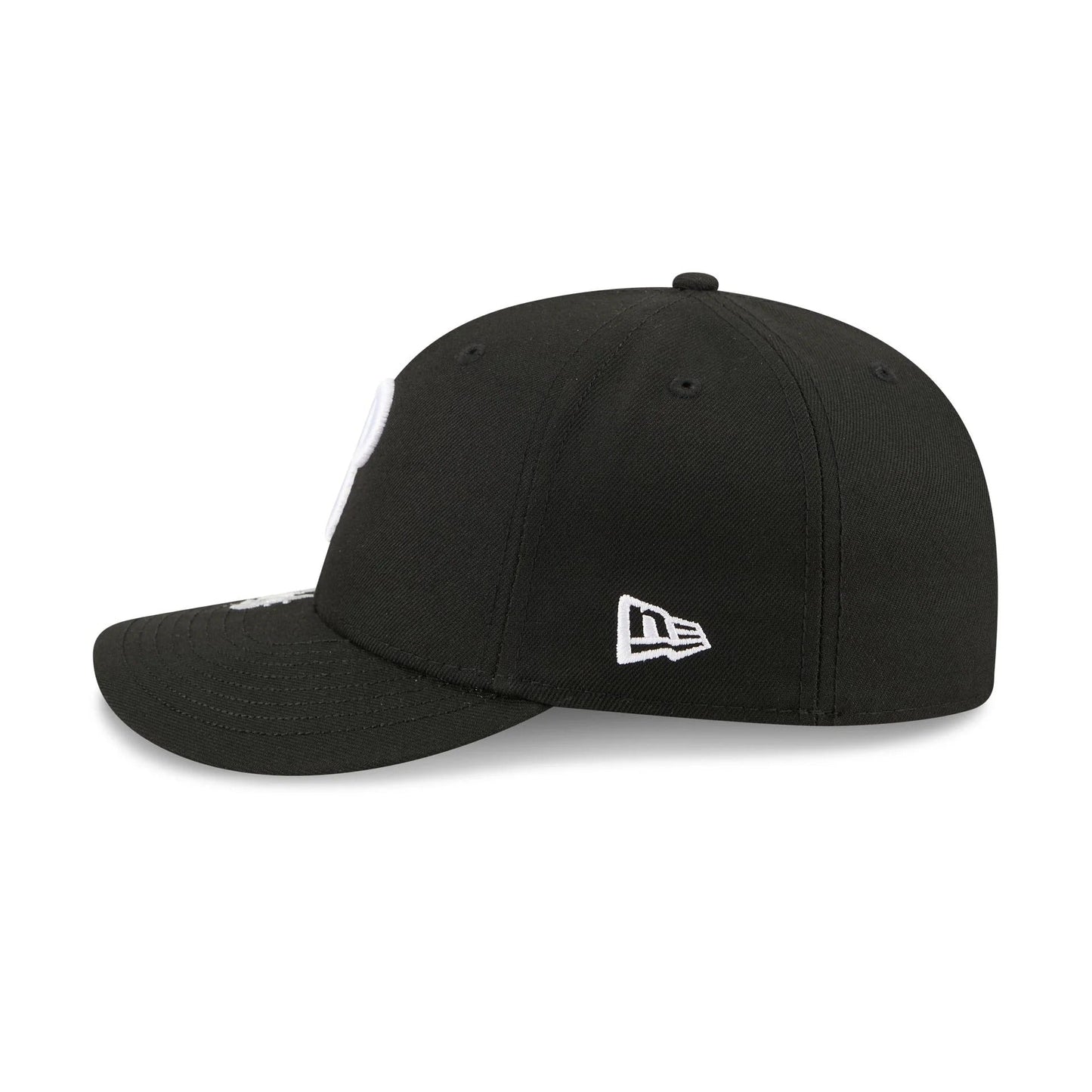 Philadelphia Phillies MLB Waves 59FIFTY Fitted New Era Black/White Official Team Hat Sports Fan Cap Official MLB Team Hat Baseball Fan Cap