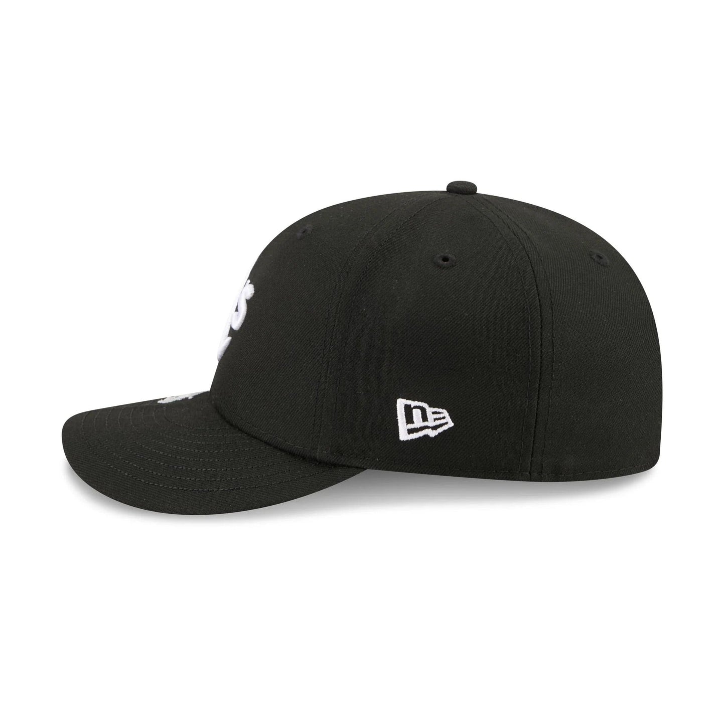 Oakland Athletics MLB Waves 59FIFTY Fitted New Era Black/White Official Team Hat Sports Fan Cap Official MLB Team Hat Baseball Fan Cap