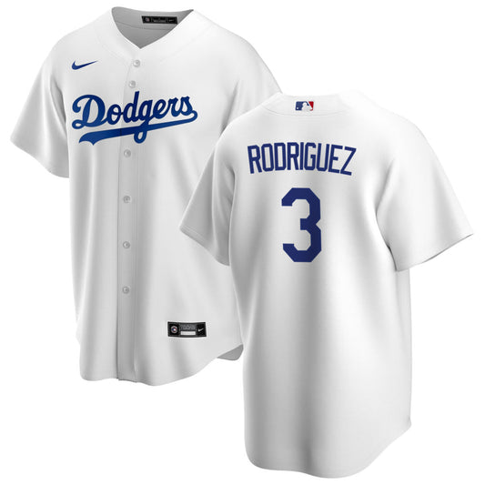 Men's Benny "The Jet" Rodriguez Los Angeles Dodgers Nike White Home Replica Team Jersey Official Team Jersey Sports Fan Apparel Official MLB Team Jers