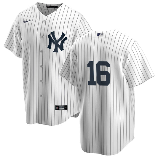 Men's Nike Whitey Ford #16 White New York Yankees Home Official Replica Player Jersey Official Team Jersey Sports Fan Apparel Official MLB Team Jersey