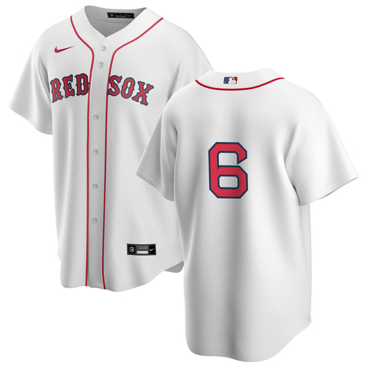 Men's Nike Boston Red Sox Johnny Pesky #6 Home Official Replica Player Jersey Official Team Jersey Sports Fan Apparel Official MLB Team Jersey Basebal