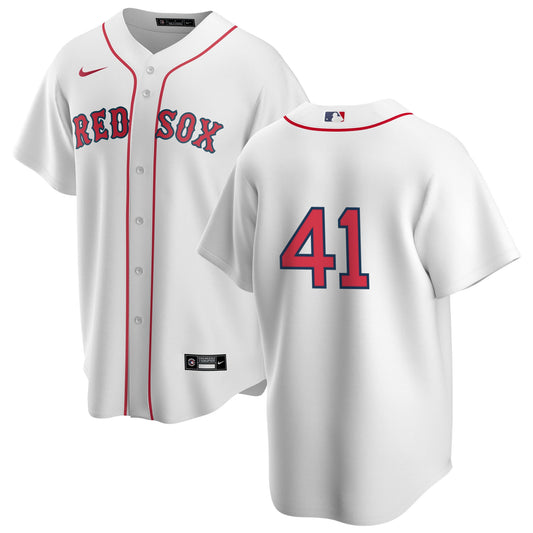 Men's Nike Boston Red Sox John Lackey #41 Home Official Replica Player Jersey Official Team Jersey Sports Fan Apparel Official MLB Team Jersey Basebal