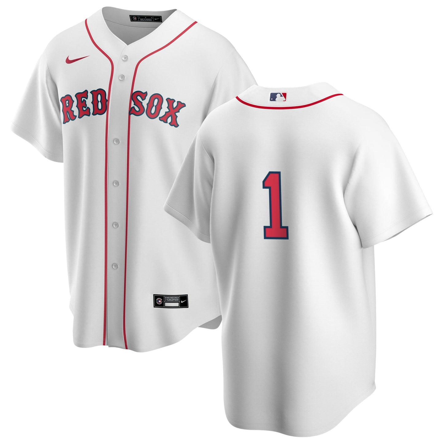 Men's Nike Boston Red Sox Bobby Doerr #1 Home Official Replica Player Jersey Official Team Jersey Sports Fan Apparel Official MLB Team Jersey Baseball