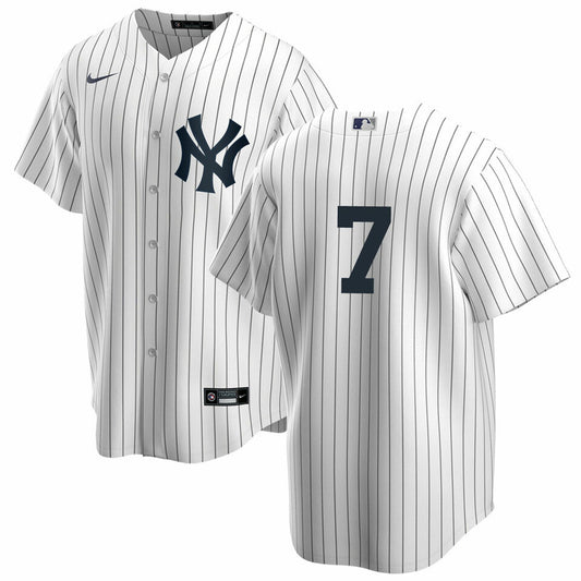 Men's Nike Mickey Mantle #7 White New York Yankees Home Official Replica Player Jersey Official Team Jersey Sports Fan Apparel Official MLB Team Jerse