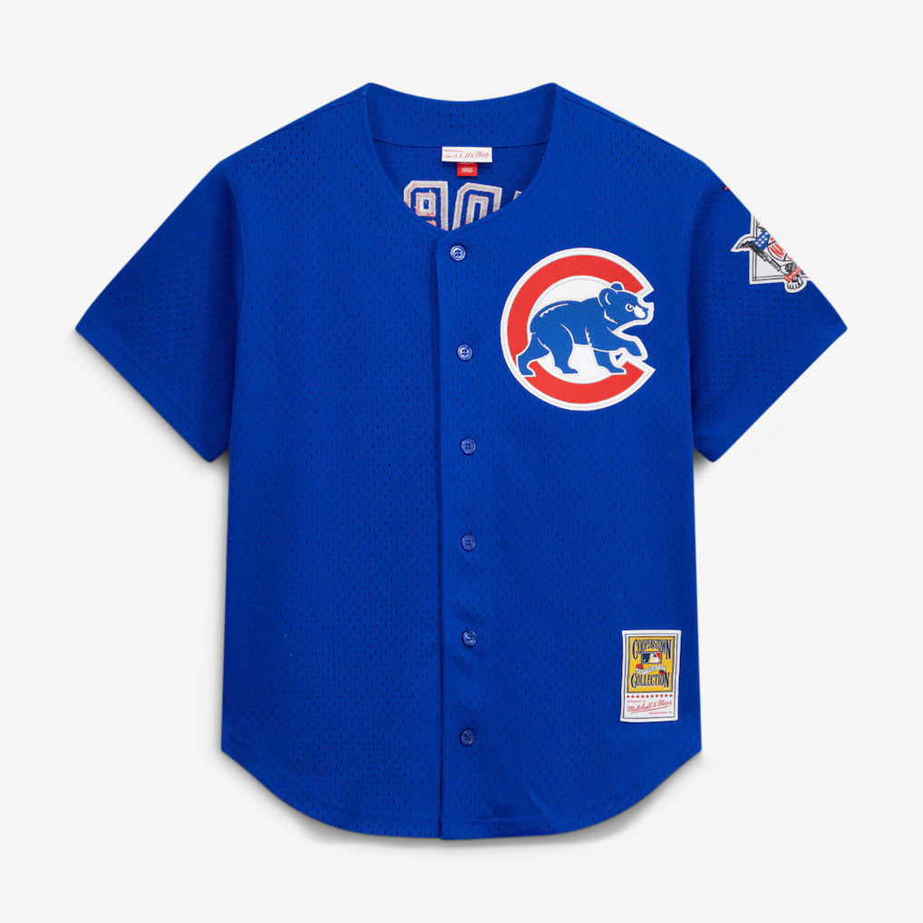 Mitchell & Ness Ryne Sandberg Chicago Cubs 1997 Authentic BP Button Down Jersey Official Team Jersey Sports Fan Apparel Official MLB Team Jersey Baseb