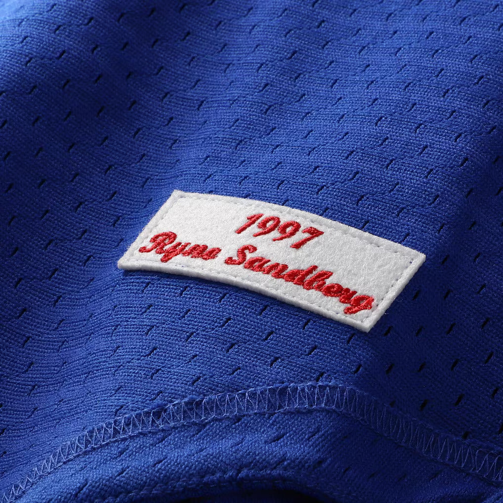 Mitchell & Ness Ryne Sandberg Chicago Cubs 1997 Authentic BP Button Down Jersey Official Team Jersey Sports Fan Apparel Official MLB Team Jersey Baseb