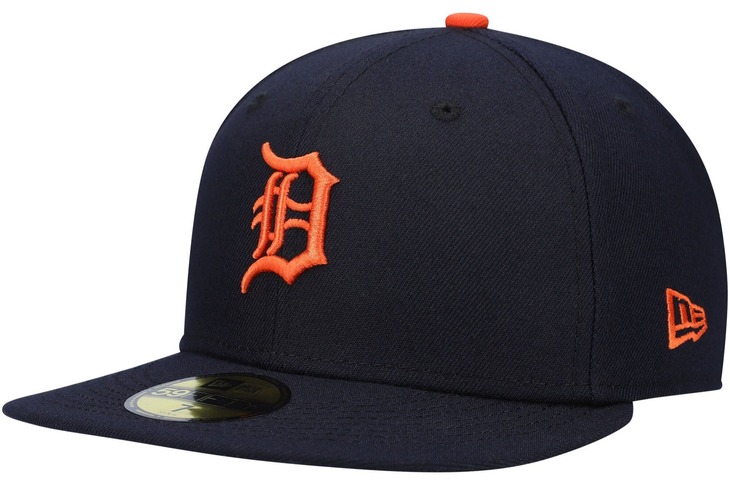 Men's Detroit Tigers New Era Navy Road Authentic Collection On-Field Logo 59FIFTY Fitted Hat Official Team Hat Sports Fan Cap Official MLB Team Hat Ba