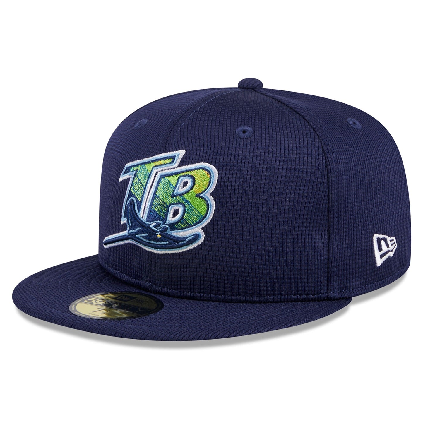 Men's Tampa Bay Rays Navy 2024 Batting Practice 59FIFTY Fitted Hat Official Team Hat Sports Fan Cap Official MLB Team Hat Baseball Fan Cap