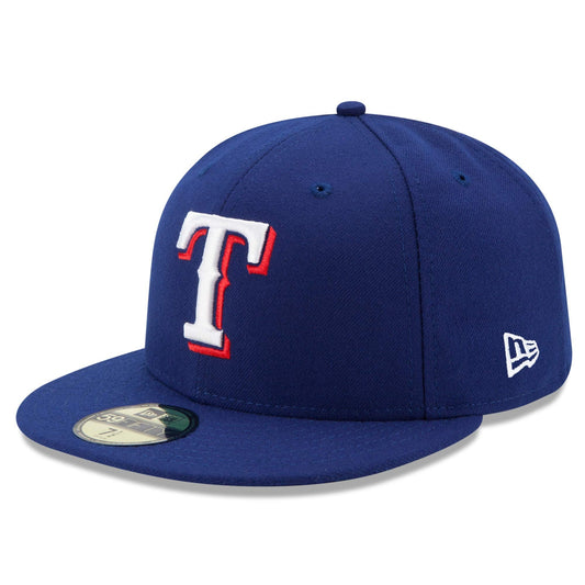 Men's Texas Rangers New Era Royal Blue Authentic Collection On-Field 59FIFTY Fitted Hat Official Team Hat Sports Fan Cap Official MLB Team Hat Basebal
