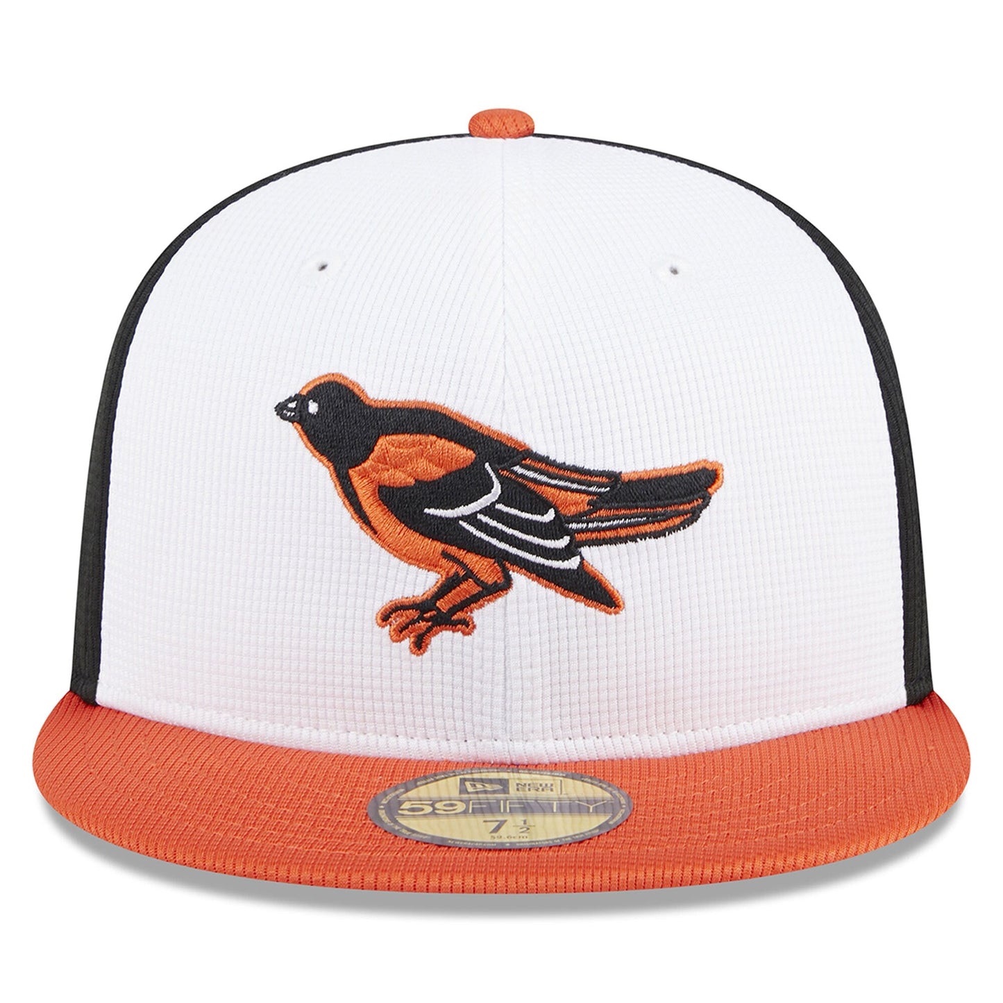 Baltimore Orioles New Era White 2025 Batting Practice 59FIFTY Fitted Hat Official Team Hat Sports Fan Cap Official MLB Team Hat Baseball Fan Cap