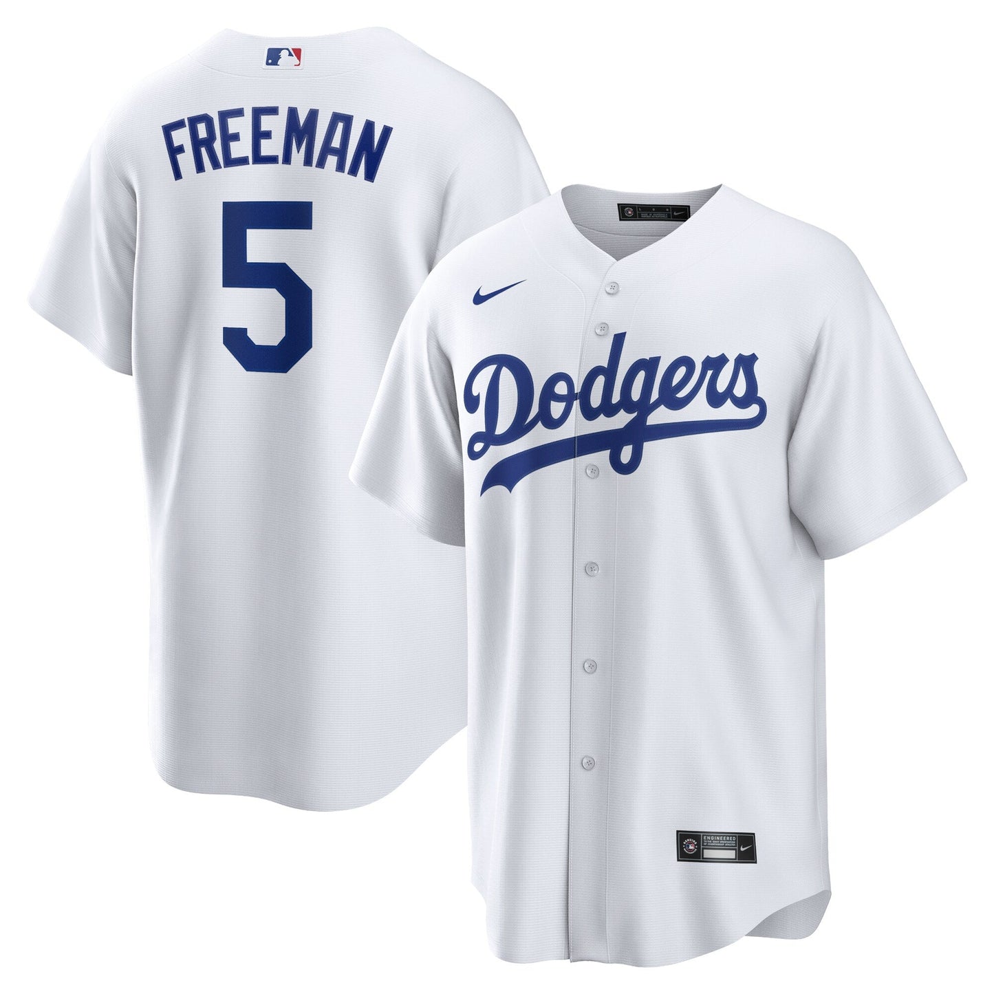 Men's Los Angeles Dodgers Freddie Freeman Nike White Replica Player Jersey Official Team Jersey Sports Fan Apparel Official MLB Team Jersey Baseball F