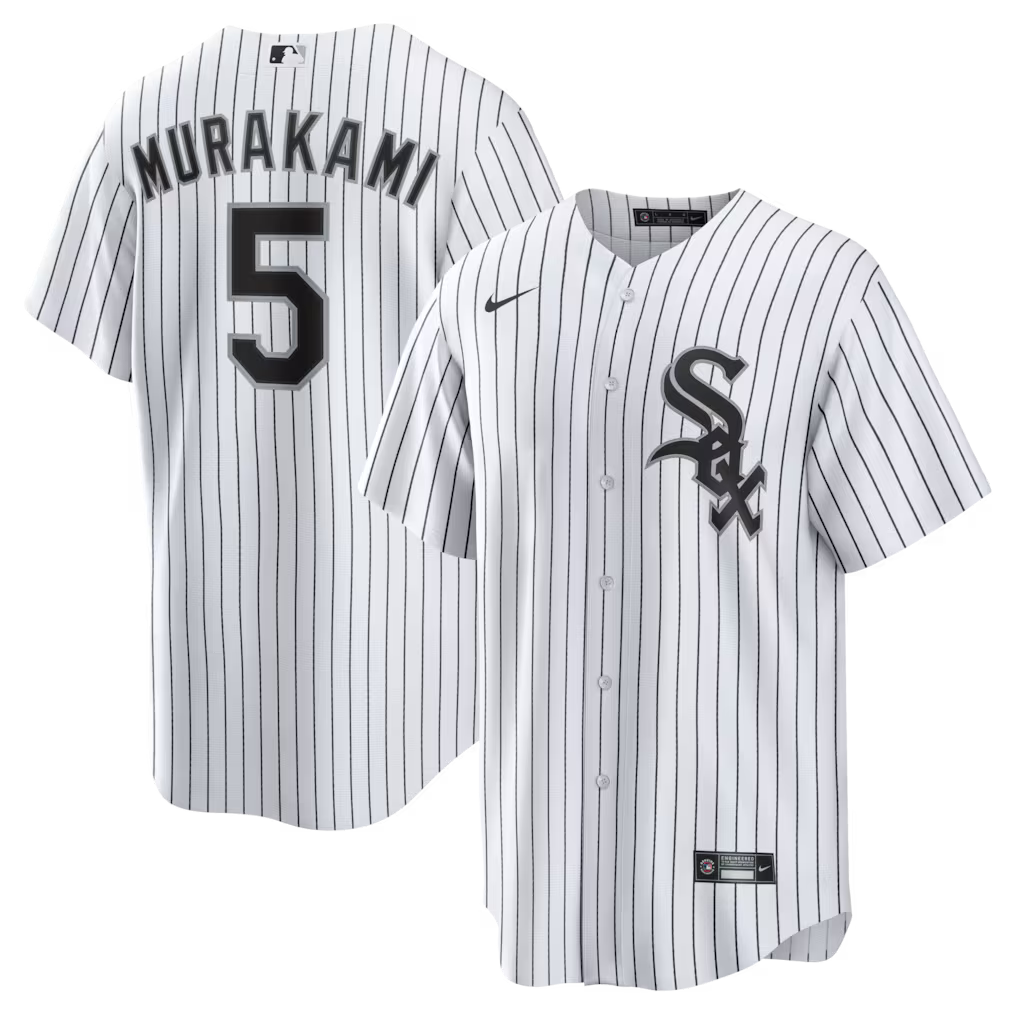 Men's Chicago White Sox Munetaka Murakami Nike White Home Replica Jersey Official Team Jersey Sports Fan Apparel Official MLB Team Jersey Baseball Fan
