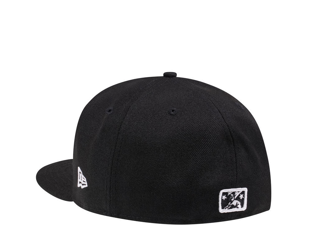 Birmingham Barons New Era Jordan Era 59FIFTY Fitted Hat - Black Official Team Hat Sports Fan Cap Official MLB Team Hat Baseball Fan Cap