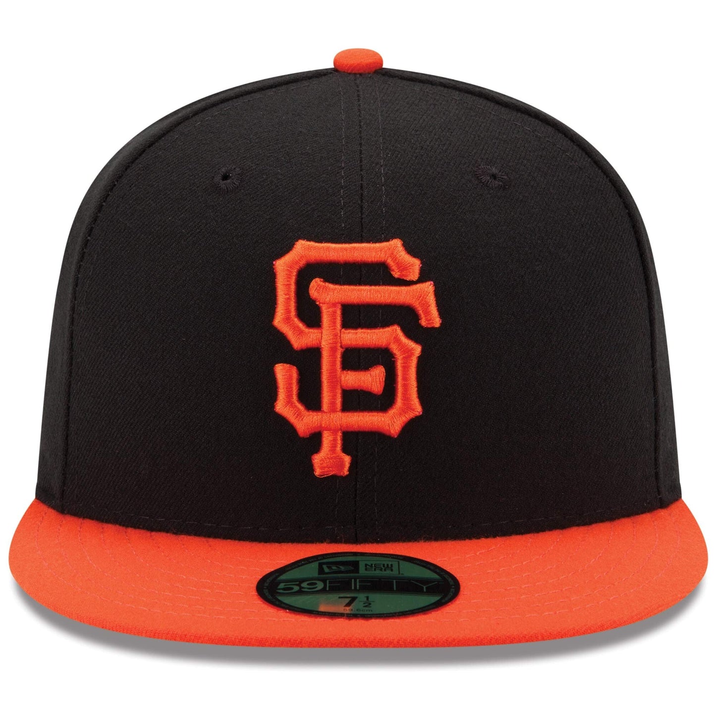 Men's San Francisco Giants New Era Black/Orange Alternate Game Authentic Collection On-Field 59FIFTY Fitted Hat Official Team Hat Sports Fan Cap Offic